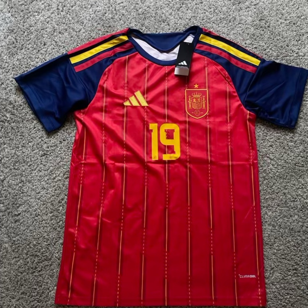Adidas Red Soccer Jersey Spain World Cup jersey